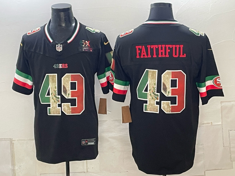Men 2026 Nike San Francisco 49ers #49 Faithful black NFL Jersey 091505->san francisco 49ers->NFL Jersey